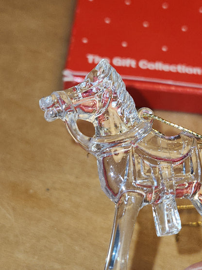 Vintage Avon Images Of Christmas Ornaments Rocking Horse and Reindeer àv61 AS IS CLEARANCE