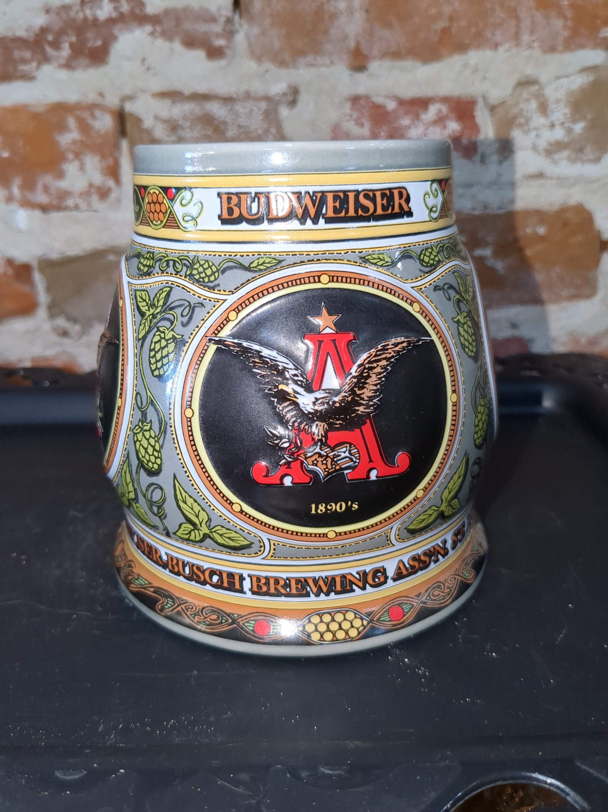 Budweiser Mug A& E 1890 Edition 2nd in series 1993 sage