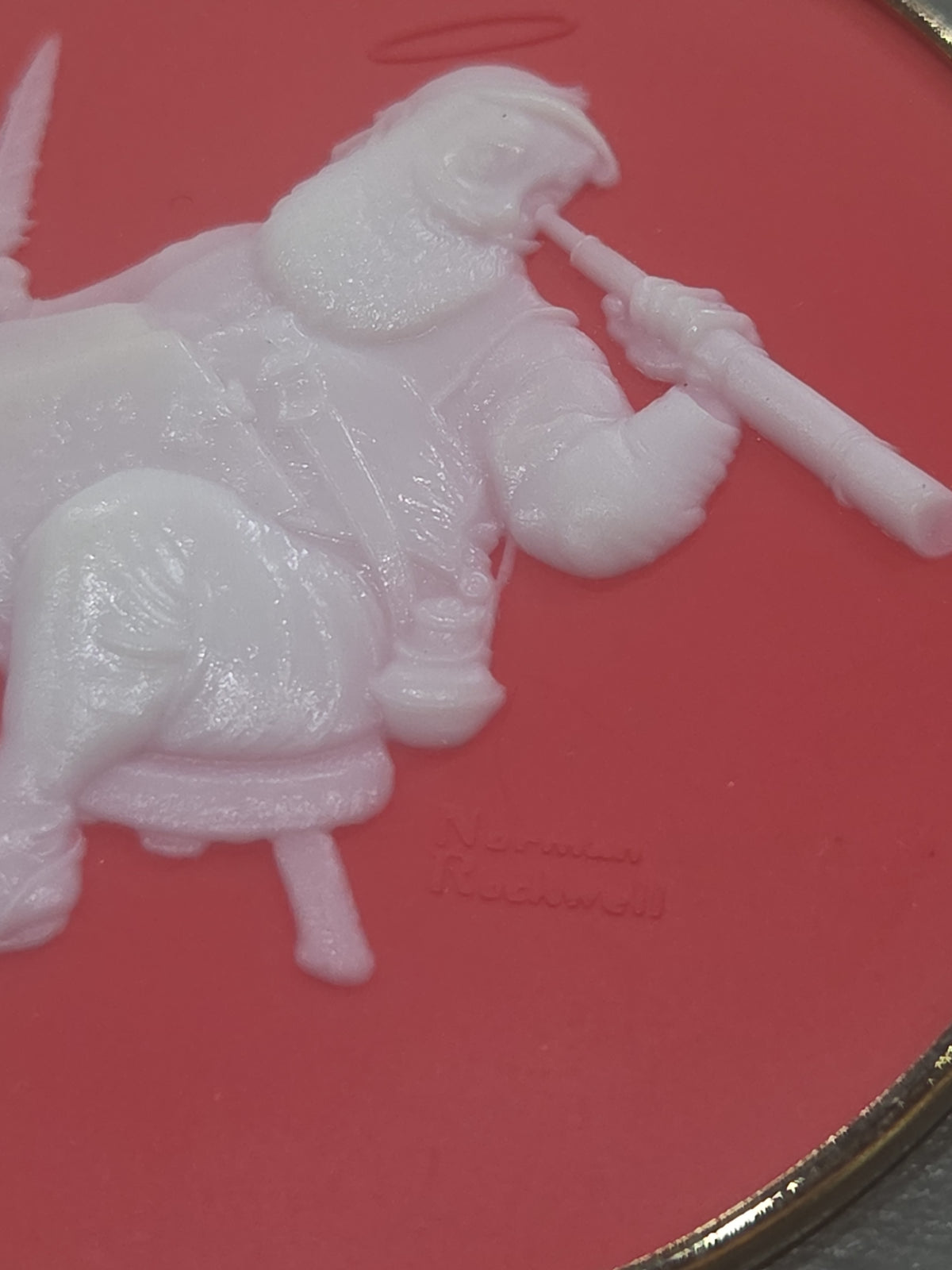 Vintage Hallmark Keepsake Norman Rockwell Cameo Ornament 7th in Series 1986