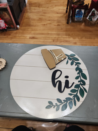 Interchangeable Pot Spilling Door Sign Sanddollar Color *Inserts Not Included* dps2