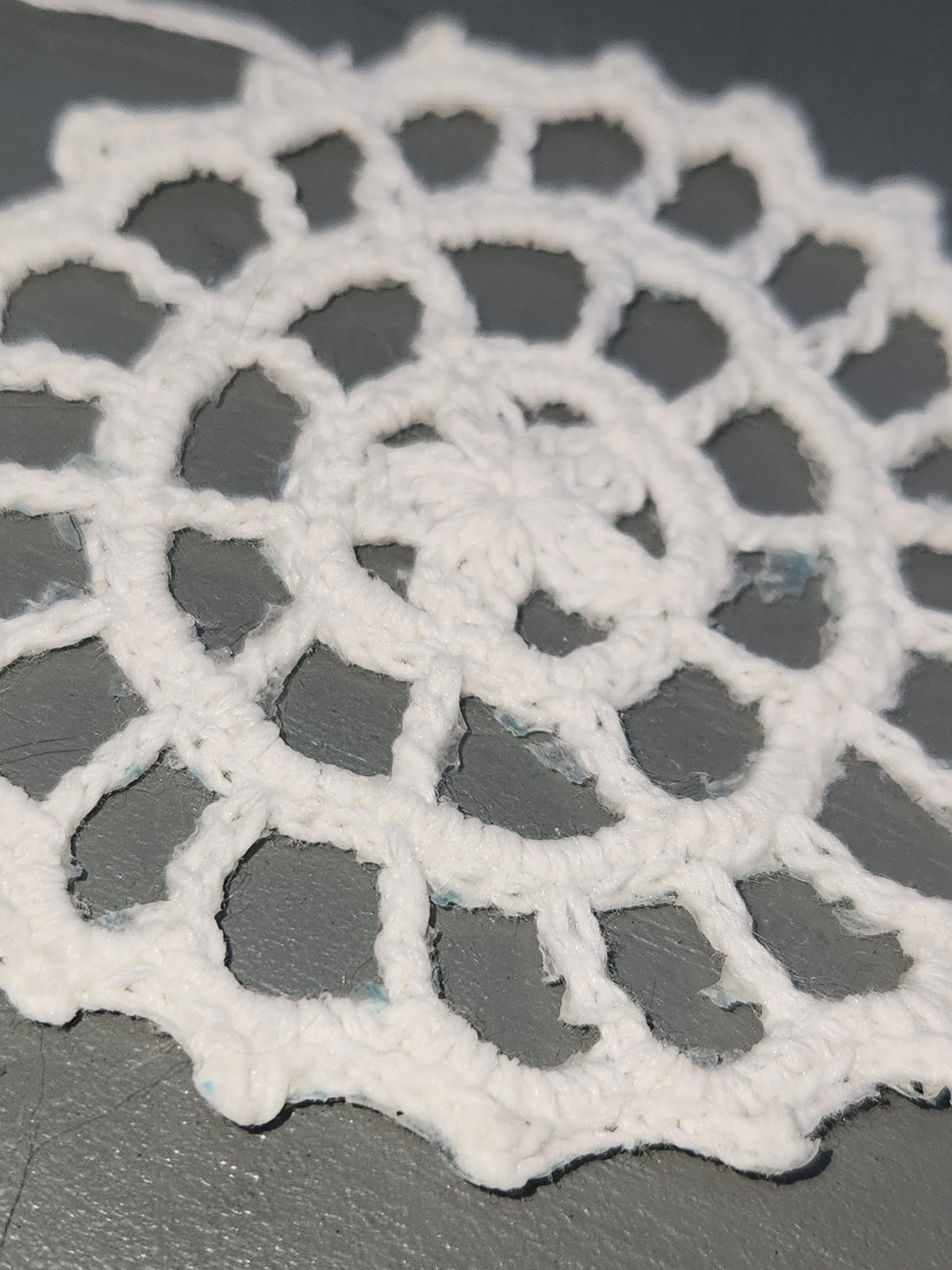 Crochet Doily Ornaments 3 1/4" Set of 8 o32