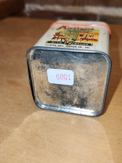 Vintage Antique Ye Olde Tyme Mixture Fleming Hall Tobacco Co N.Y. USA EMPTY NO CONTENTS tin88