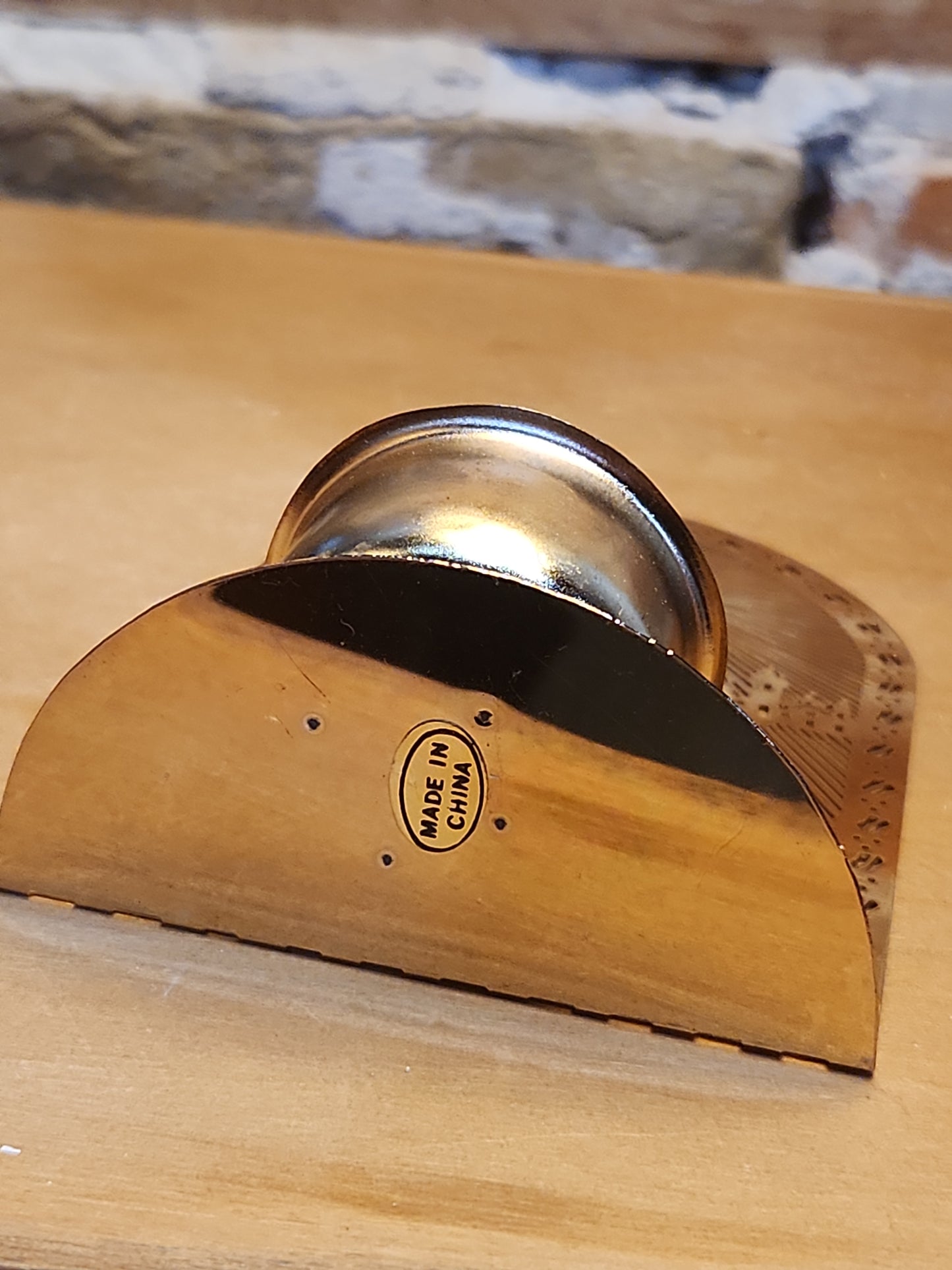 Vintage Gold Plated Brass Candle Holder Nativity Wisemen in Orginal Box No Makers Name Seen N65