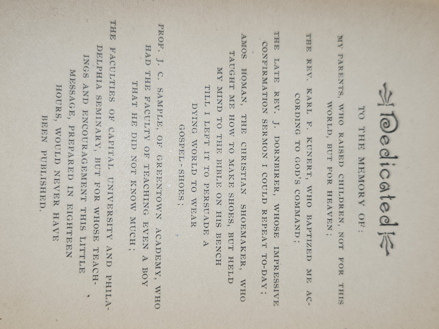 Antique Hardcover Small book Prepare To Meet Thy God by Pastor Simon P. Long The Lutheran Book Concerns vb55