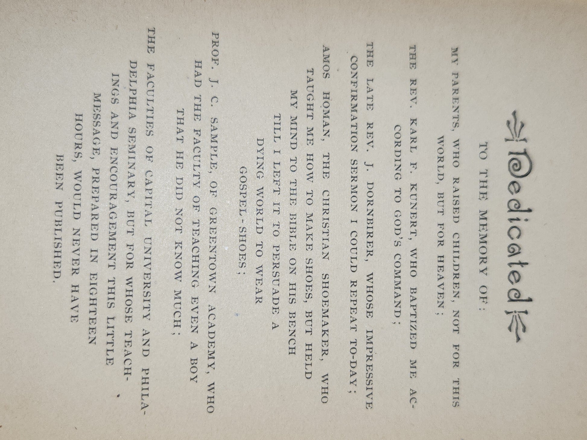 Antique Hardcover Small book Prepare To Meet Thy God by Pastor Simon P. Long The Lutheran Book Concerns vb55
