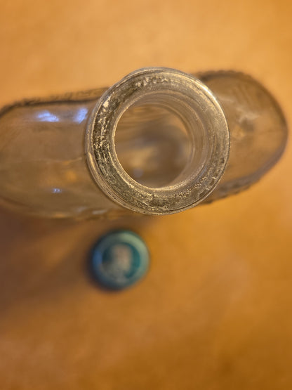 Vintage Liquor Bottle Glenmore Bourbon Clear Glass vlb2