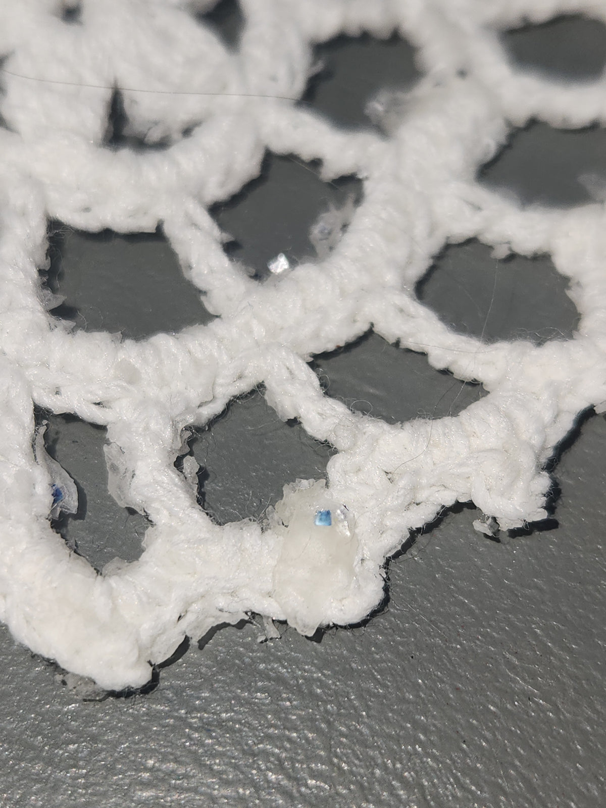 Crochet Doily Ornaments 3 1/4" Set of 8 o32