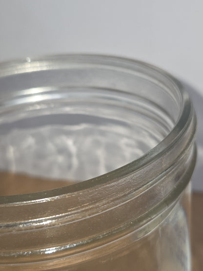 Vintage Food Jar Miracle Whip with Metal Lid Large Holds 6 Cups Extra Large Mouth jar56