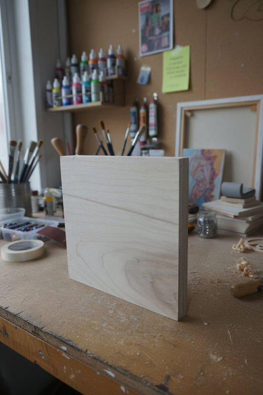 Wood Square Blank for Crafting Sign Making 5"x5" wb61