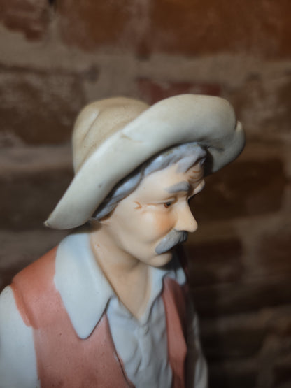 Vintage Homco Home Interior Design Denim Day Farmer 8807 Potato fii1