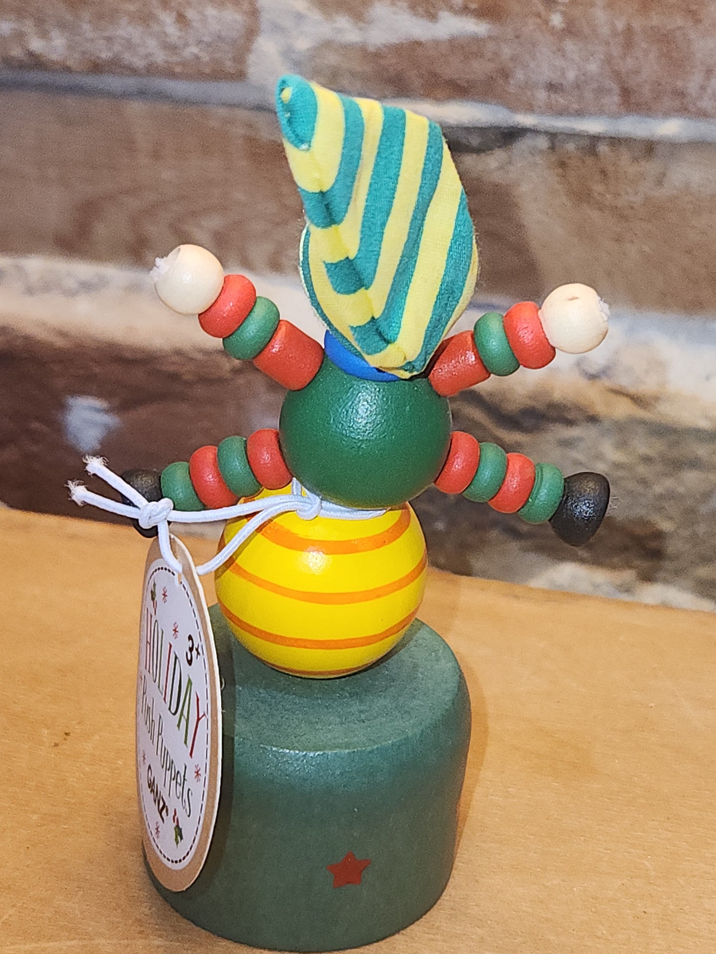 Elf Wooden Push Puppet pp2