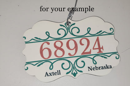 Minden Nebraska's ZIP Code Ornament no3