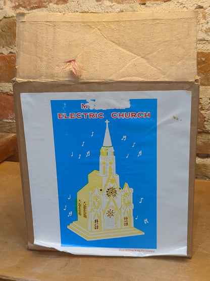 Vintage Musical Church Plays Silent Night AS IS Does Not Light Up Hong Kong