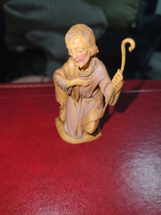 Vintage Fontanini Depose Kneeling Joseph Nativity Figure 3 1/4" Italy Roman fn76