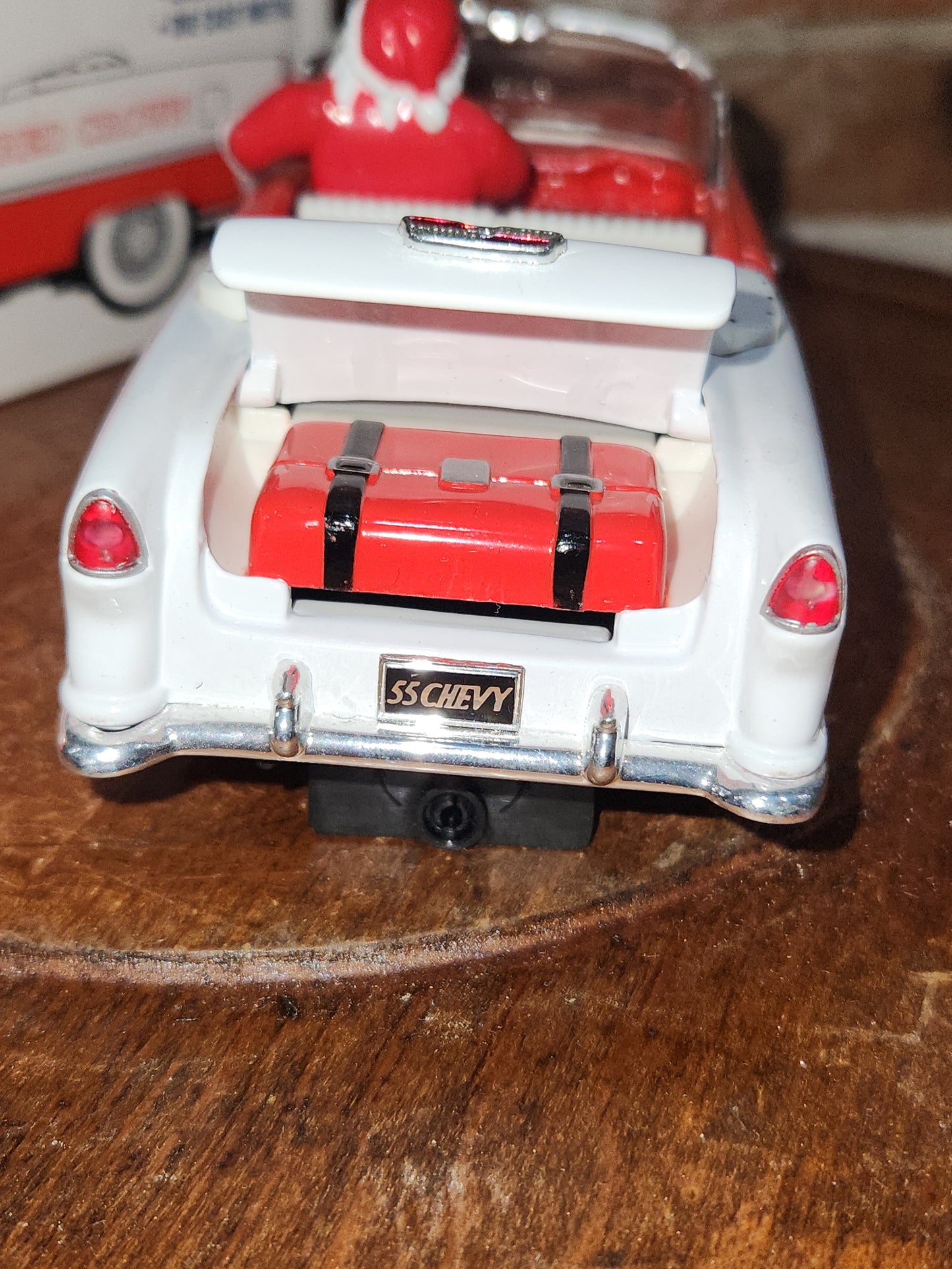 Vintage Liberty Classics Red Crown Gasoline Santa's 1955 Chevy Convertible 1/25th Scale Limited Edition Die Cast Metal. Coin Bank. 1994 car12