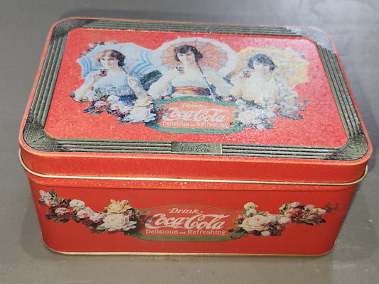 Vintage Tin Coca-Cola Red Pam Renfroe 1997 cct76