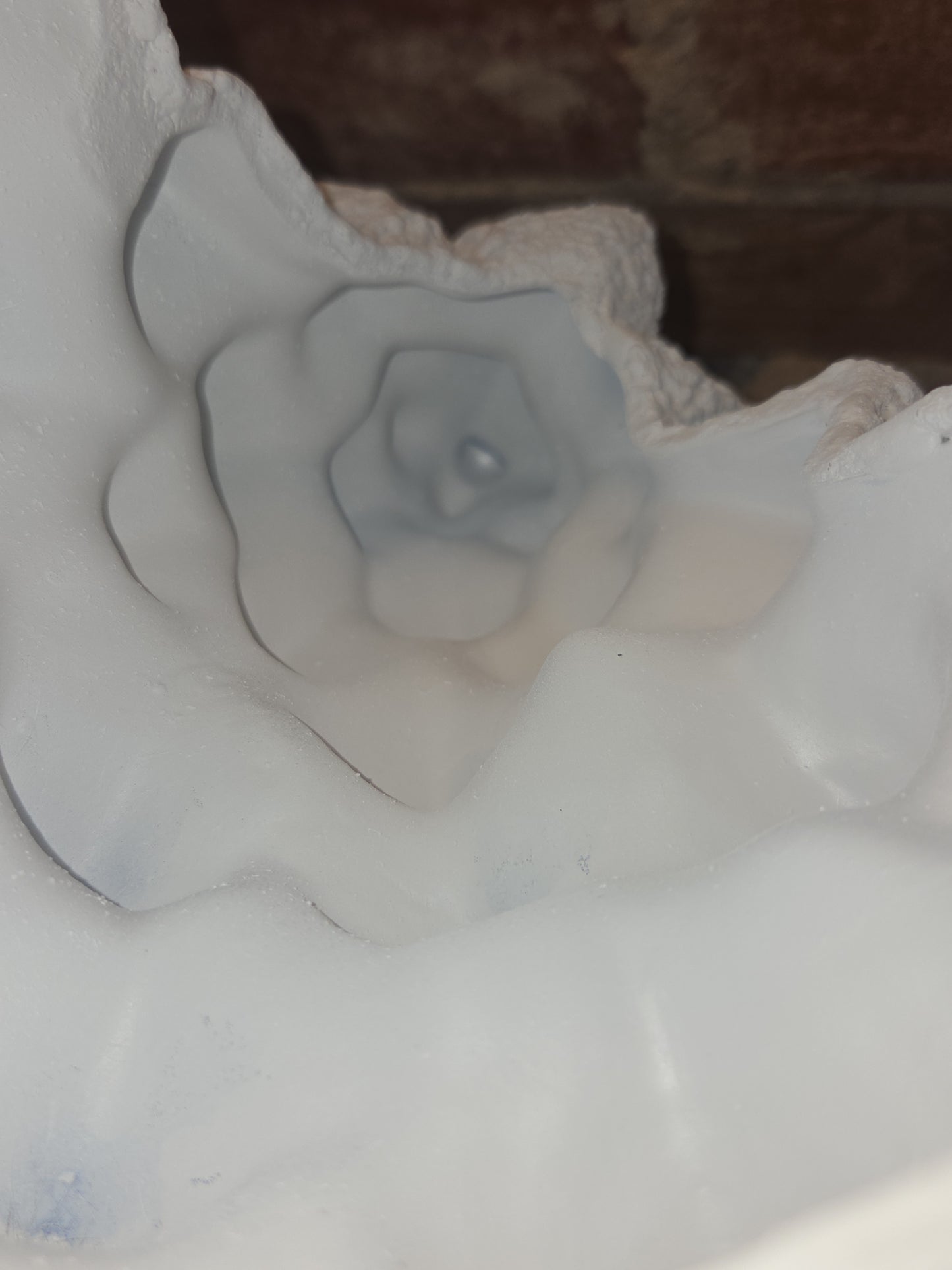 Vintage Rare Ceramic White Textured Christmas Tree 10 1/2"