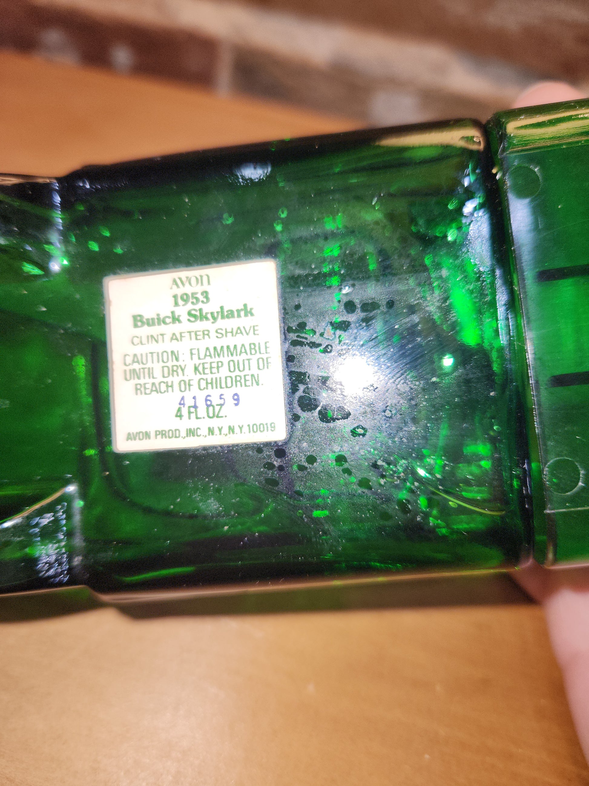 Vintage Avon 1953 Buick Skylark Clint After Shave With Unused Stickers and Original Box CLEARANCE av489