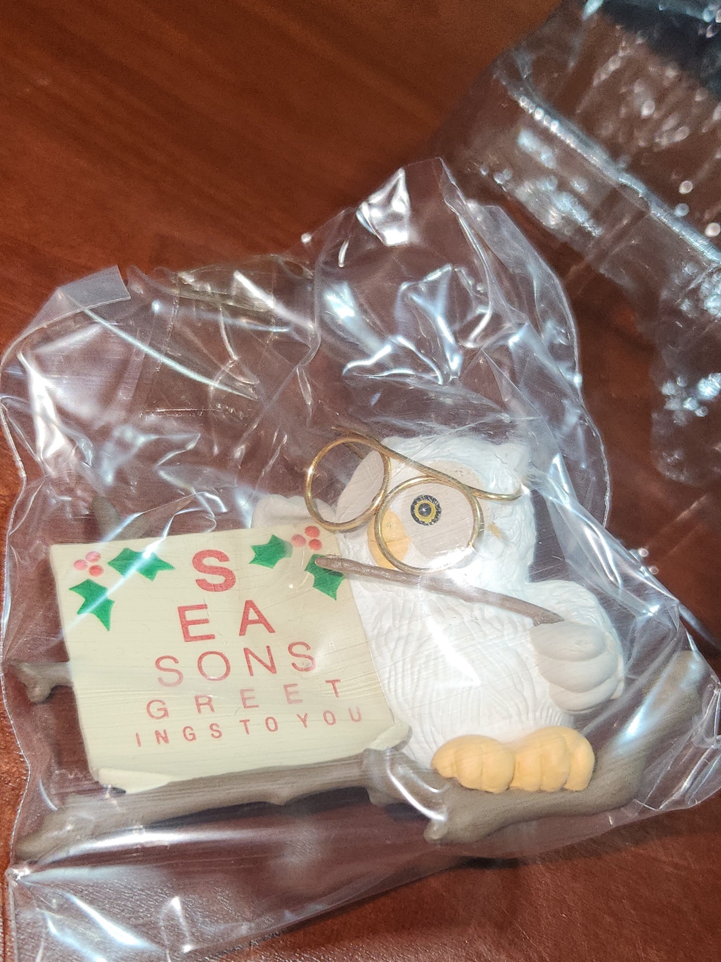 Vintage Hallmark Keepsake Ornament Miniature “Owliday” Wish 1987
