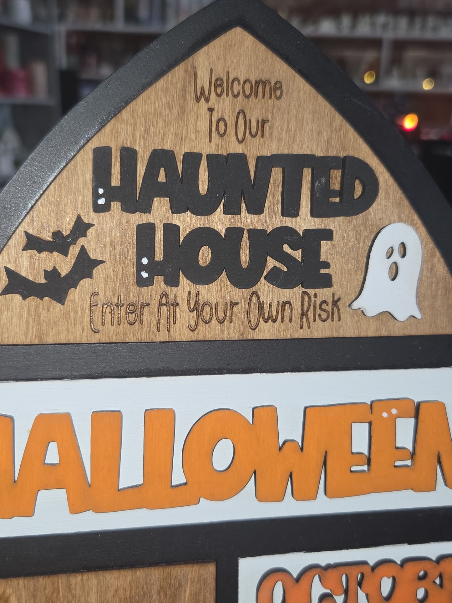 Halloween October Insert Kit for Interchangeable Frame Can Fit Arch, Rectangle, or Square Frame FRAMES SOLD SEPARATELY if29