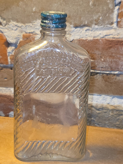Vintage Liquor Bottle Glenmore Bourbon Clear Glass vlb2