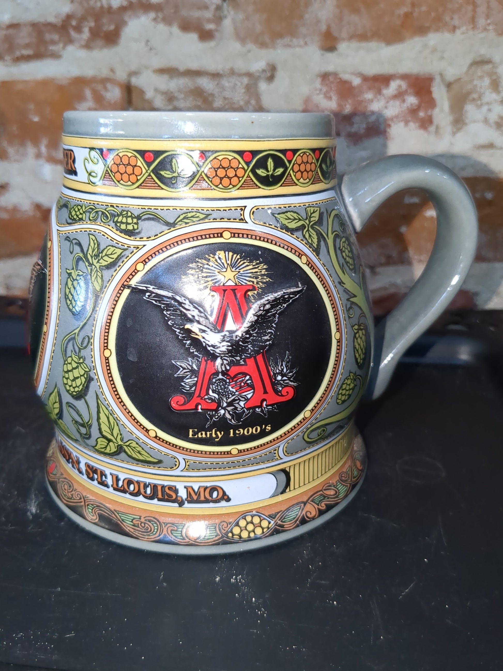 Budweiser Mug A& E 1890 Edition 2nd in series 1993 sage