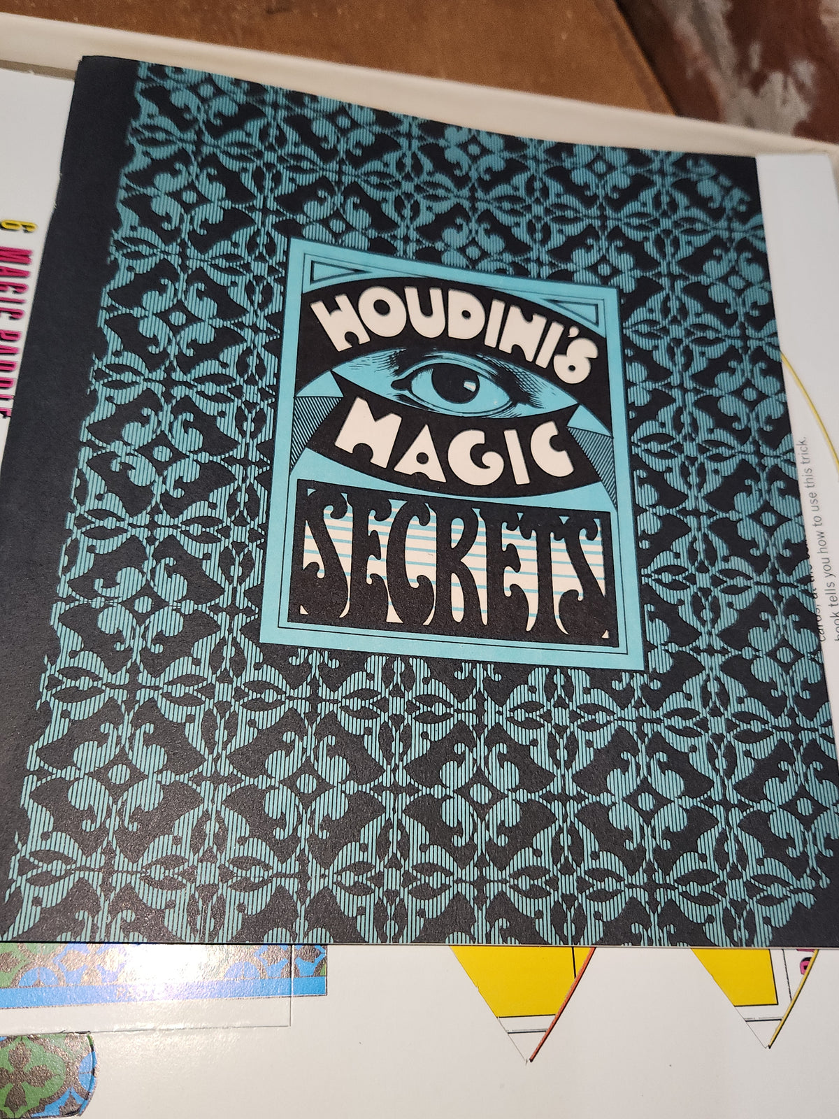 Vintage Game 1967 Houdini's Magic Kit and Tricks Book Platt & Munk Has Box As Is vg77