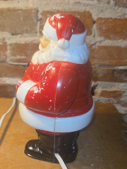 Vintage Tabletop Plastic Santa General Products Company AS IS bm8