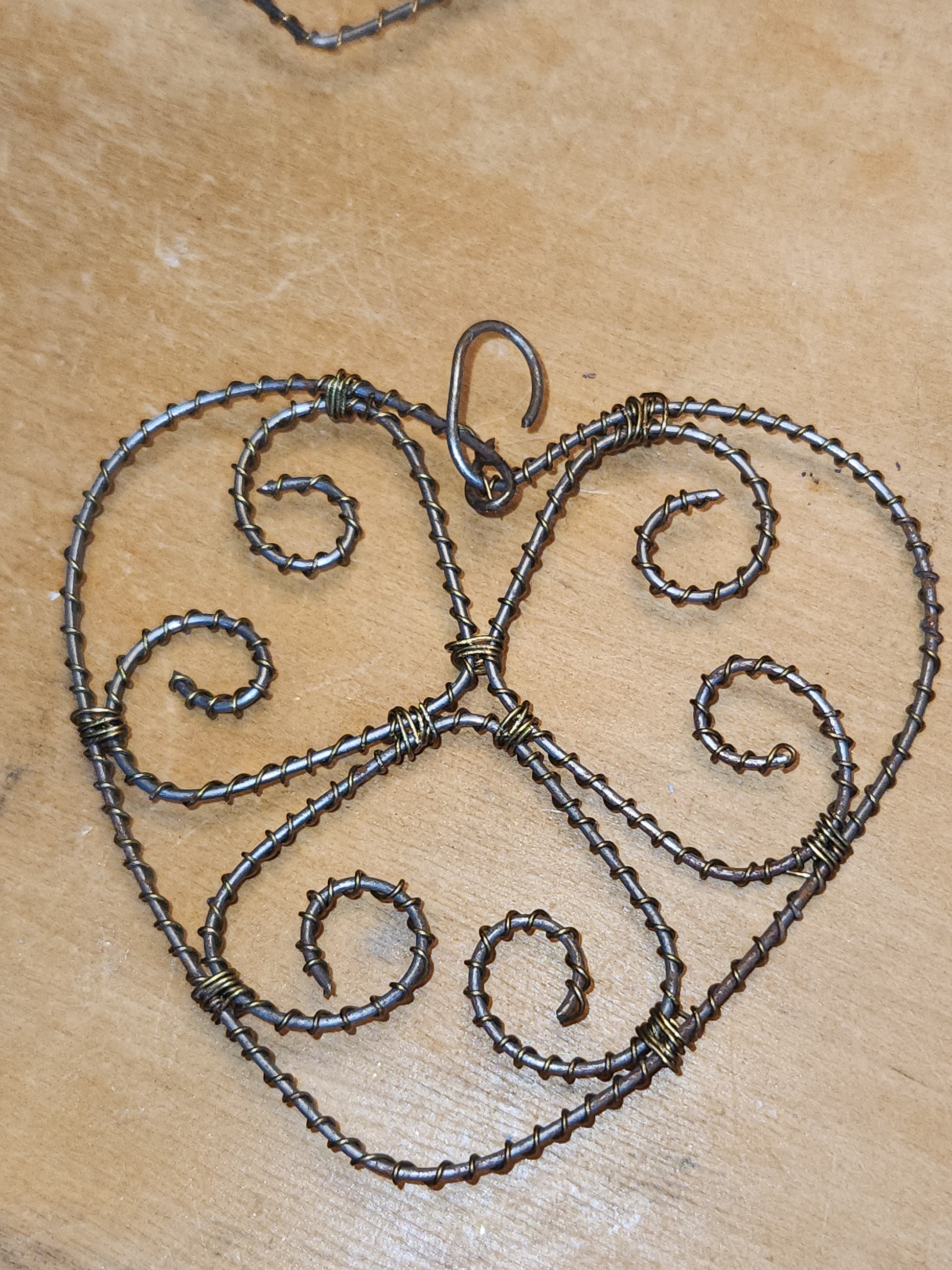 Handmade Wire Twist Ornaments Set of 16