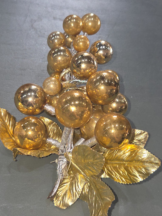 Vintage Mercury Glass Grape Cluster Ornament With Spare for Parts mg902