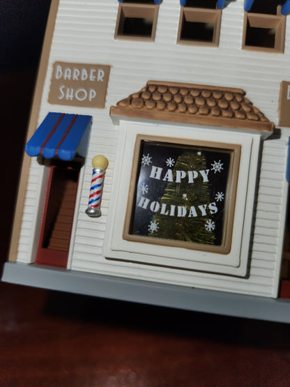 HH2004 barber and beauty shop Ornament Hallmark Nostalgic Houses NO BOX