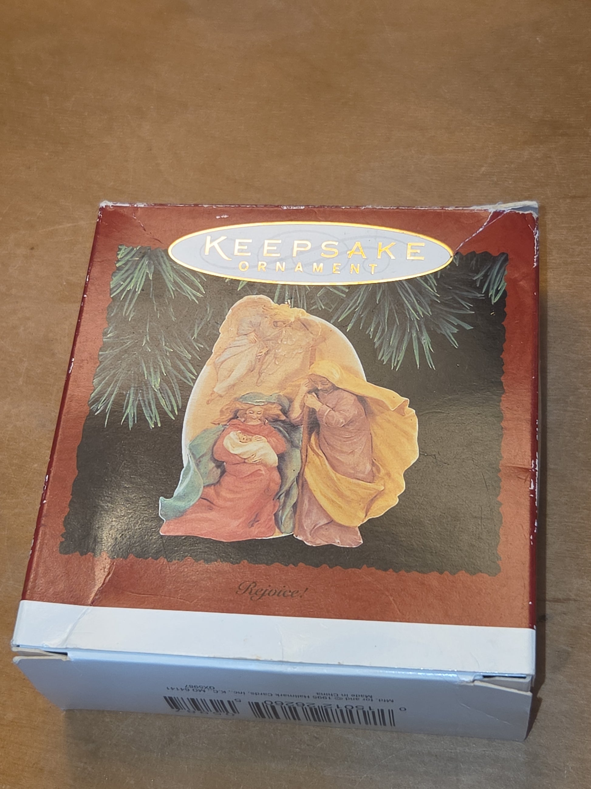 Hallmark Keepsake Ornament Rejoice: A Child Is Born The World Rejoice 1995 CLEARANCE no99