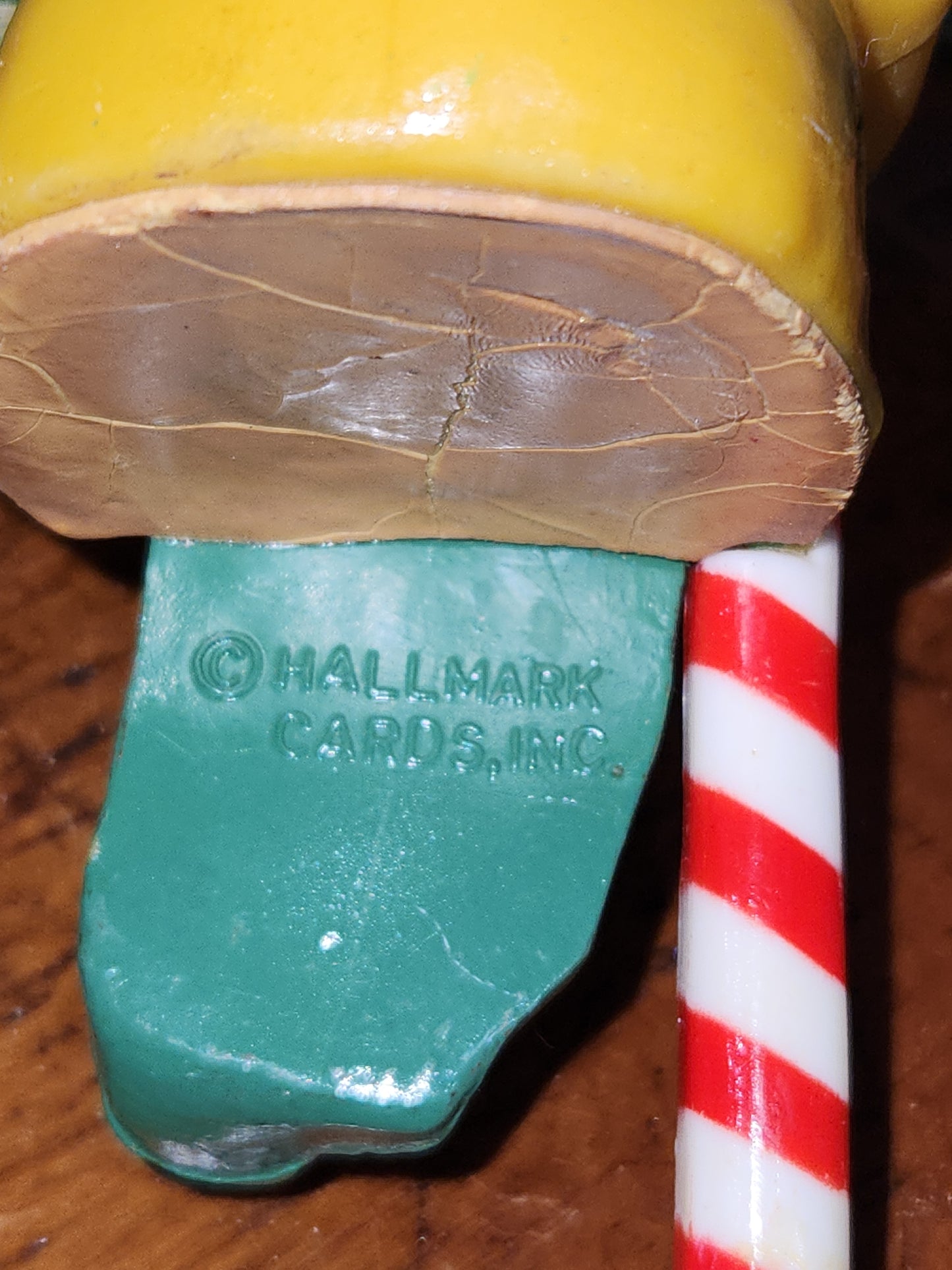 Vintage Christmas Hallmark Santa’s Little Helper ELF Mini Stocking Hanger sh77