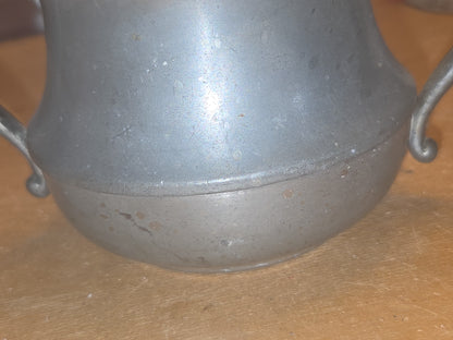 Vintage Pewter Sugar Bowl Ray Silver Co AS IS pt4