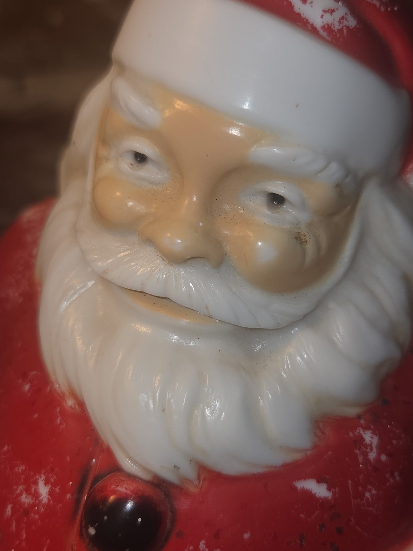 Vintage Tabletop Plastic Santa General Products Company AS IS bm8