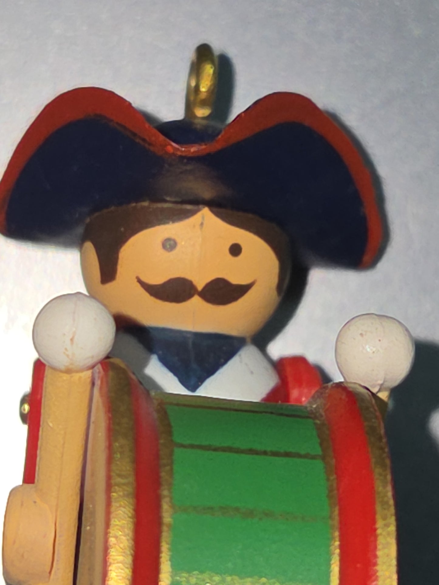 Vintage Hallmark Keepsake Ornament Miniature Clothespin Soldier Drum Tricorn 2nd in Series 1983 no box hos2