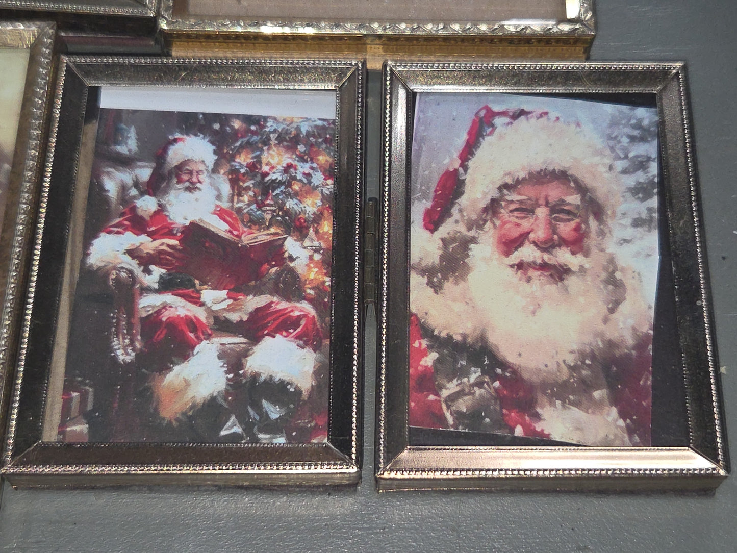 Vintage Photo Frames and Hinged Frame 7 Pieces fa9