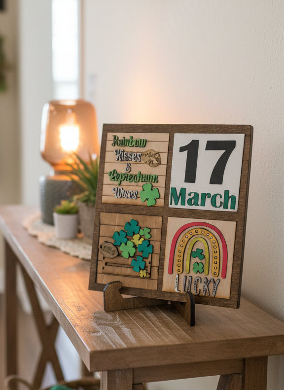 St. Patrick's Day March Insert Kit for Interchangeable Frame Can Fit Arch, Rectangle, or Square Frame FRAMES SOLD SEPARATELY if33