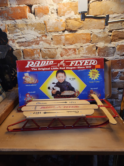 Vintage Radio Flyer Original Little Red Wagon No. 551 Sled New in Box