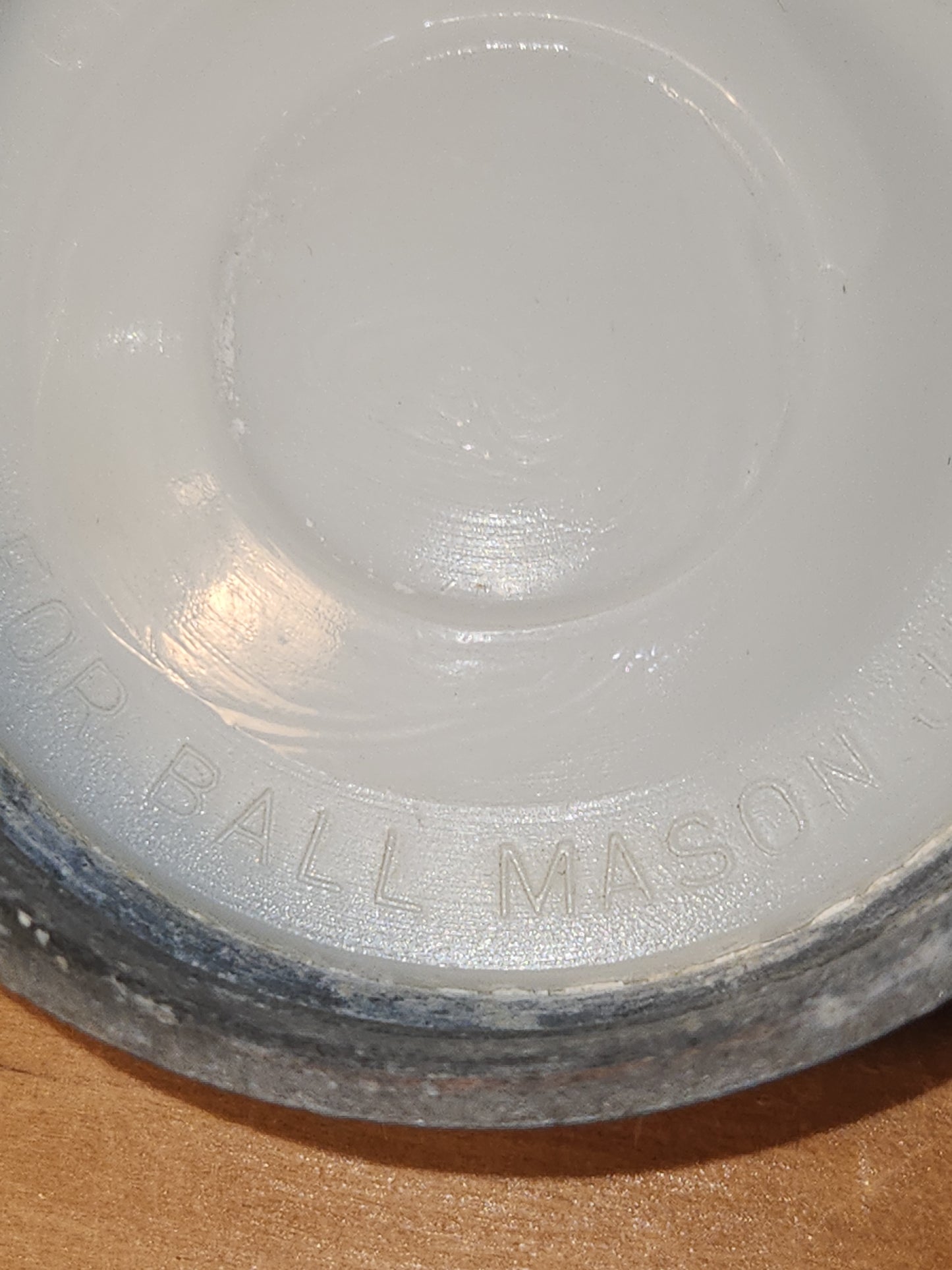 Antique 1/2 Gallon Jar Ball Mason Cornflower Blue 1900-1910 AS IS Chip jar76