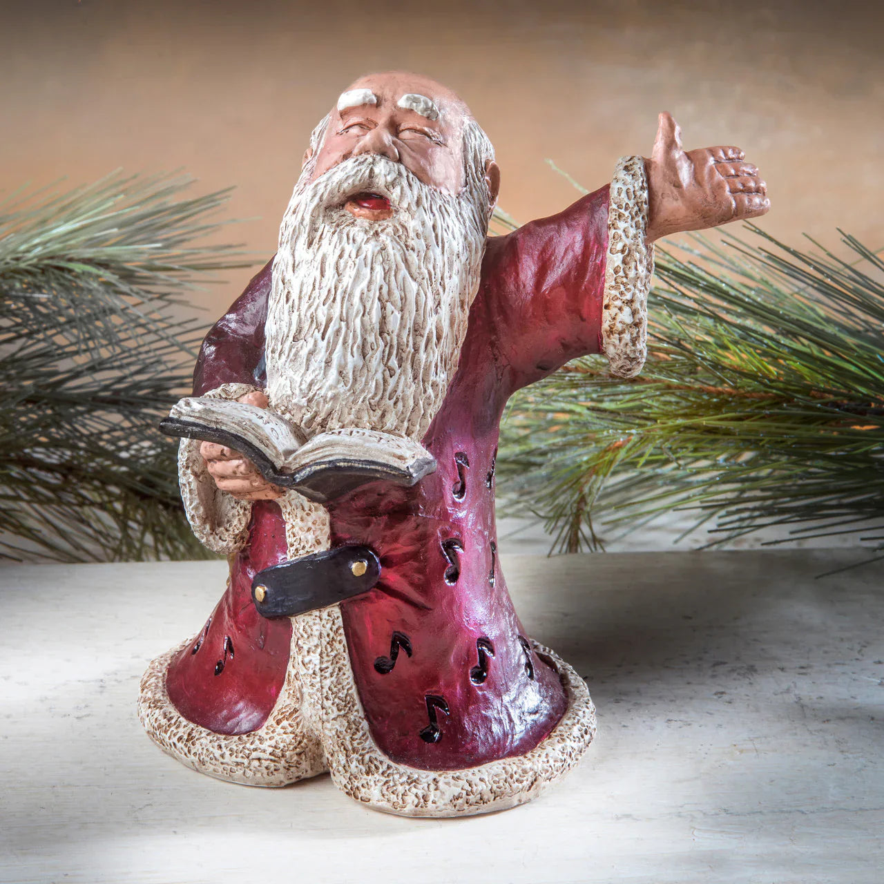 Singing Santa Figurine | Bert Anderson Collection