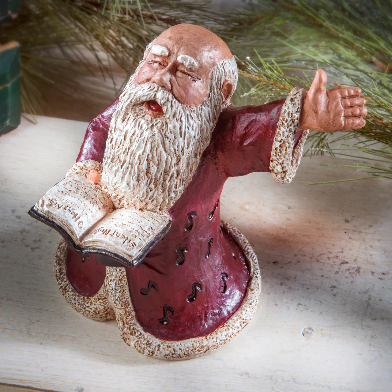 Singing Santa Figurine | Bert Anderson Collection