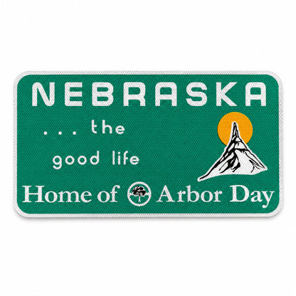 Nebraska The Good Life Replica Sign | 24" x 12" | Nebraska State Historical Society Chimney Rock
