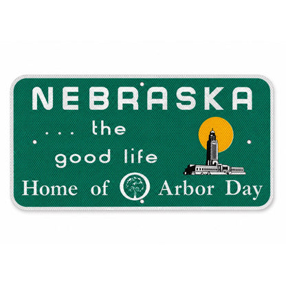 Nebraska The Good Life Replica Sign | 24" x 12" | Nebraska State Historical Society State Capitol