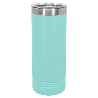 Skinny Tumbler with Slider Lid | 22 oz | Multiple Colors | Customizable | RCK Creations & More