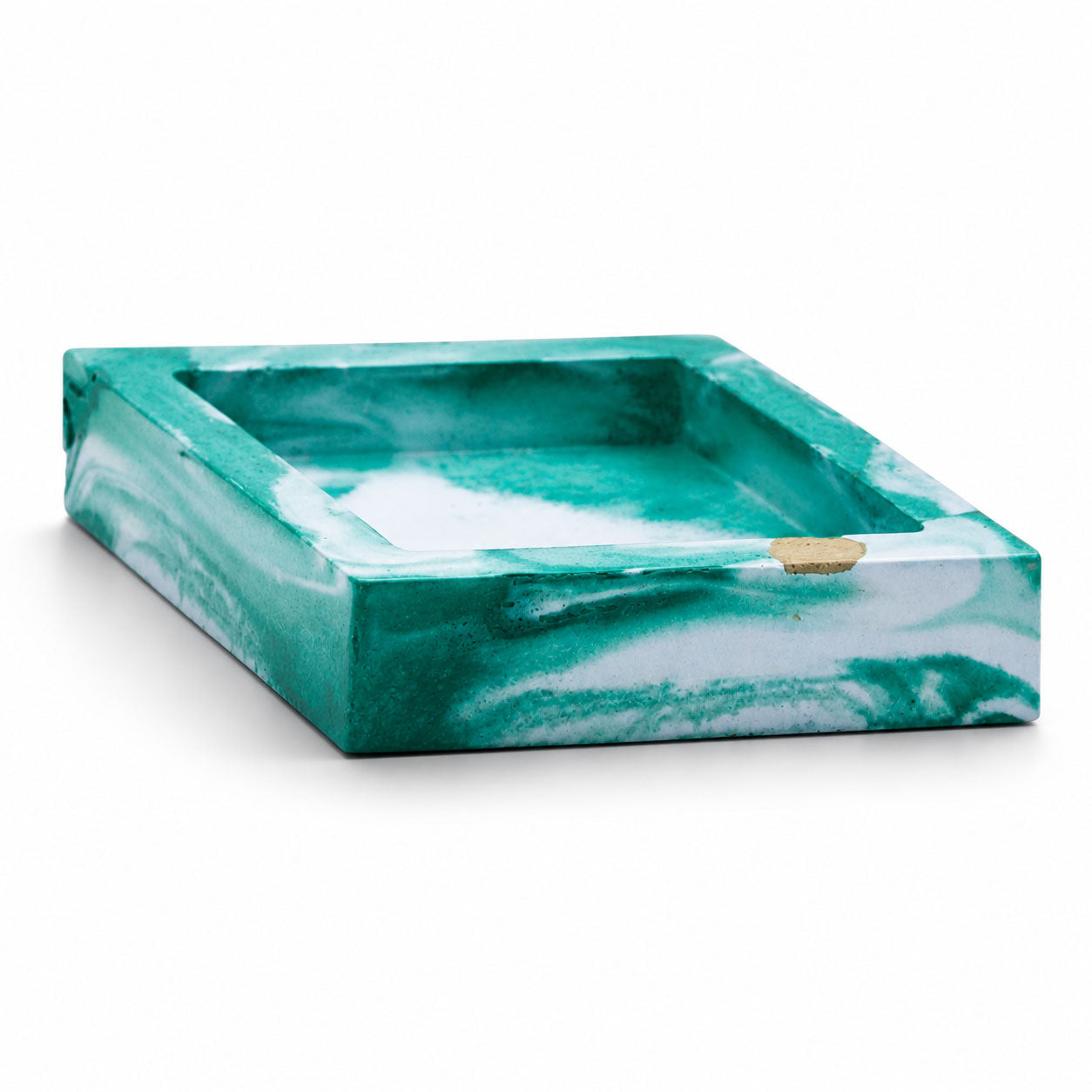 SALE SMALL CHIP | Resin-Concrete Jewelry Tray Set | 6.5" x 4" Hexagon | Color Crete Creations
