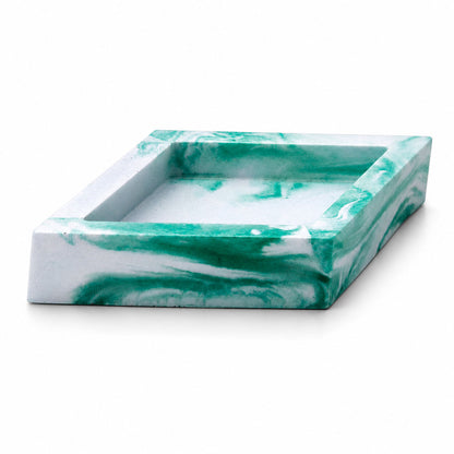 SALE SMALL CHIP | Resin-Concrete Jewelry Tray Set | 6.5" x 4" Hexagon | Color Crete Creations