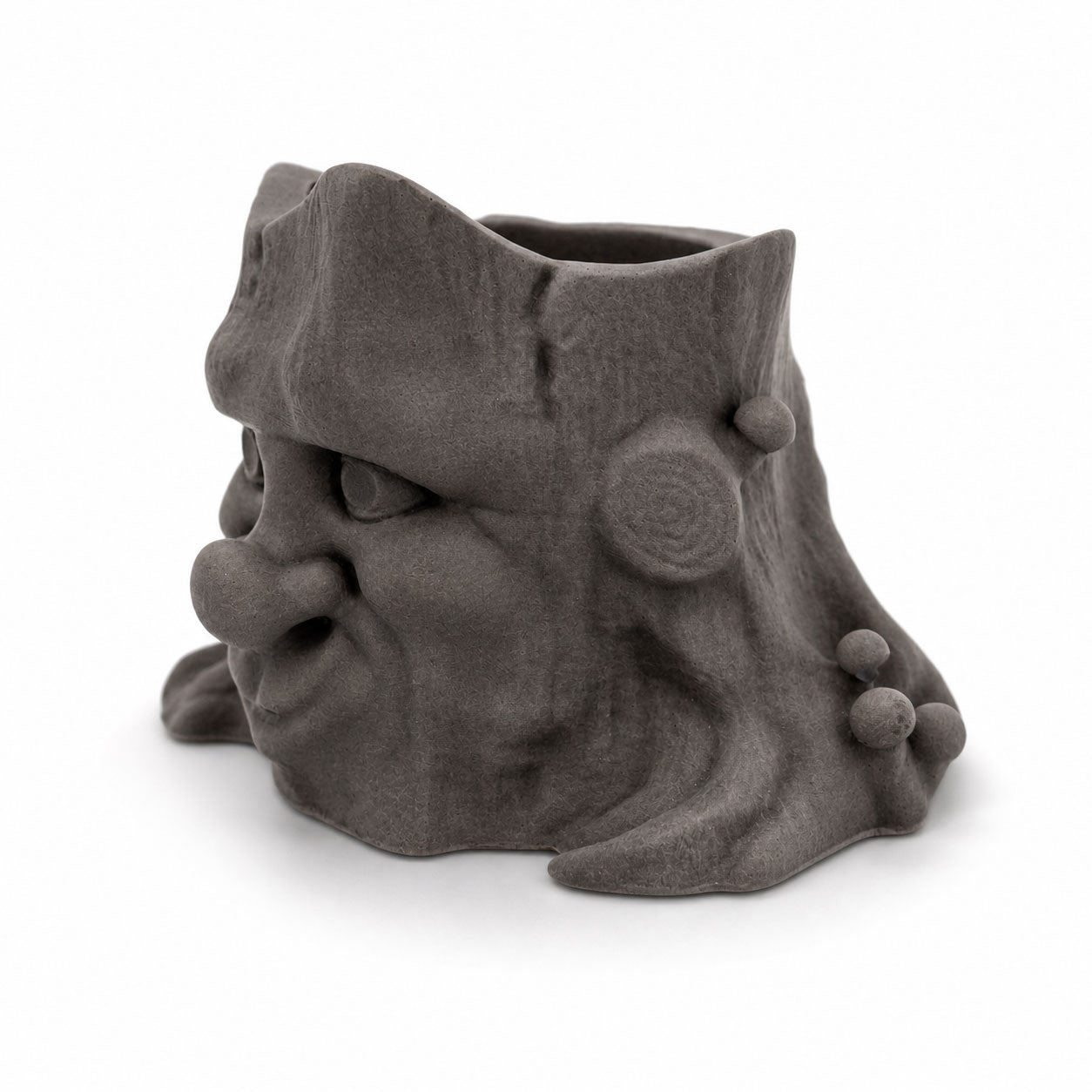 Pottery Old Man Pot Planter | 3.5" x 3.5" x 2.75" | Color Crete Creations