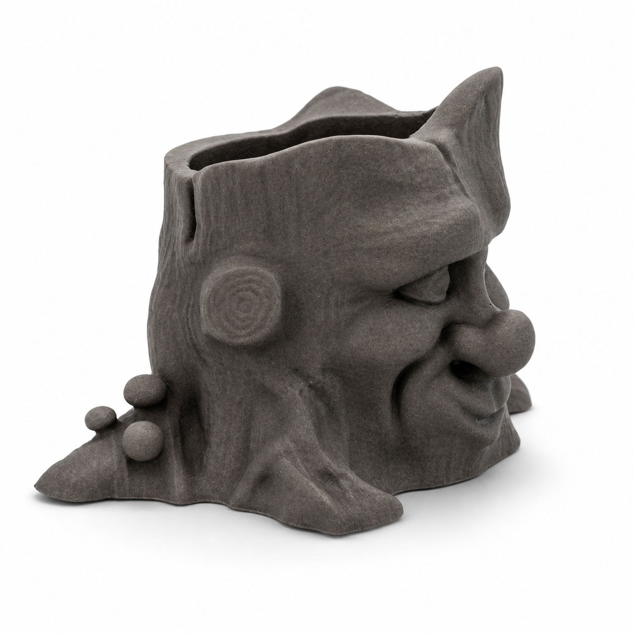 Pottery Old Man Pot Planter | 3.5" x 3.5" x 2.75" | Color Crete Creations
