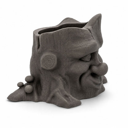 Pottery Old Man Pot Planter | 3.5" x 3.5" x 2.75" | Color Crete Creations